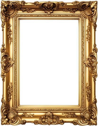 golden wood frame